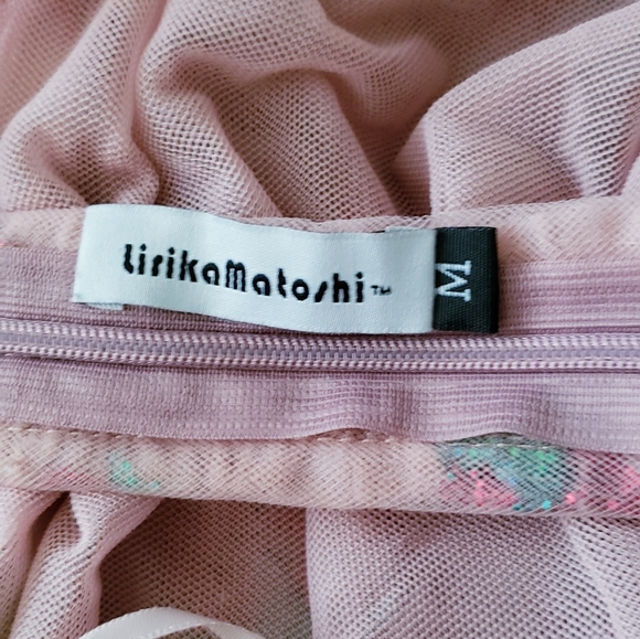 Lirika Matoshi Nude Pink Strawberry Ruched Mini Dress - Picture 6 of 10